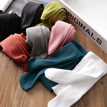 Girl childrens pantyhose spring autumn baby new products children beating bottom socks children erect strips of thin cotton knit dance socks