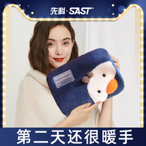 Pioneer hot water bag charging warm hand bag cute cartoon girl injection water heating jellyPads Electric heating treasure