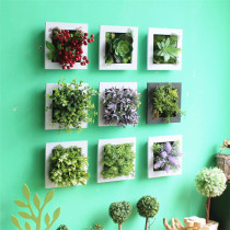 American country shop creative home wall decoration pendant simulation plant living room wall Wall Wall decoration