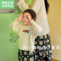 Now Jin Xiaohe and amber Korean childrens clothing Girls sweater pullover childrens 2020 new Western-style knitted clothing