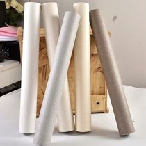 Simple plain Japanese linen cloth pattern non-woven wallpaper Nordic living room dining room bedroom study home decoration wallpaper