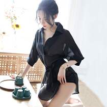 Sexy Spice Pajamas Lady Passion Seductive Snow Spinning Free From Transparent Cardique Pyjamas Transparent Boyhood Transparent Boyfriend Wind Shirt