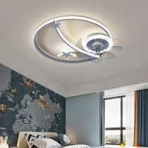 Suction top fan light 2022 New light lavish bedroom dining room Childrens book room ecstasy electric fan lamp integrated ceiling fan lamp