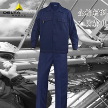 Delta tooling breathable cotton anti-static workwear suit factory mens labor insurance clothes overalls