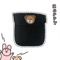 Original Exclusive-Little Bear Black-Lovely 100% Sunshade Hat Empty Tophat