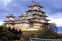 Japan diy hand-assembled Fuji Mei Himeji City tenon structure model art craft gift ornaments