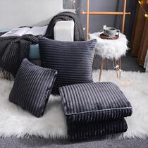 Car quilt Summer car pillow Magic fluff blanket ins function pillow dual-use thickened two-in-one nap
