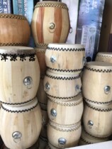 65 New Shanghai 10 inch and below inch war drum White drum flat drum Chunmu treble drum tall drum war drum vertical drum