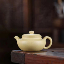 (Antique pot) Guan Yun Qinguo Gao Gong this mountain green hand-made refined Yixing purple sand pot