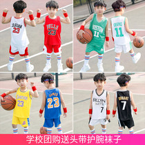 Children's Basketball Suit Summer Suit Boys and Girls Sports Jersey Kindergarten Training Suit Youth Summer Team Suit