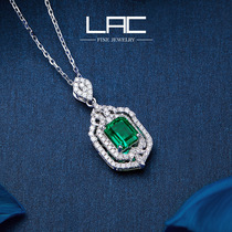 LAC Advanced Jewelery Natural Progenitor Green Pendant Female 18k Gold Color Gem Necklace (without necklace)