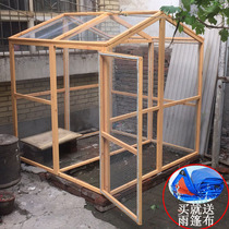 Wooden chicken coop chicken coop chicken house household fence wood display parrot cage duck cage pigeon cage pigeon shed meat room