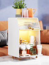 Dustproof cup cabinet storage rack light luxury cup rack office desktop living room put glass coffee cup rack