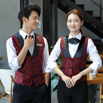 Bar KTV milk tea hotel west dining vest hotel waiter work clothes long sleeve coffee shop Autumn Winter Women