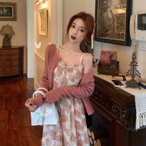 Great sisters home 2 stores Fairy style broken flowers with long collection of cashew-spinning harnesses women Zhu Xun Tongan dress