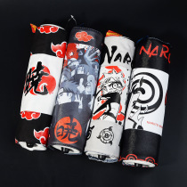Anime new creative Naruto pencil bag canvas large capacity student supplies two-dimensional roll stationery box