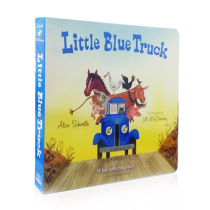 Original English Drawing Little Blue Truck Children's Enlightenment Cardboard Book Vehicle Cognition