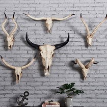 Retro sheep head ox Wall Wall decoration creative personality decoration night bar home decoration wall hanging decoration crafts