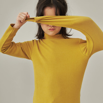 Pear small leisure childrens base shirt 21 autumn and winter new boys and girls autumn clothes in the big child half high collar de Velvet grinding T-shirt