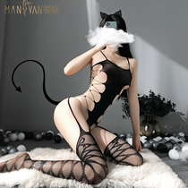 Sexy stockings sexy underwear husband and wife supplies temptation perspective one-piece mesh passion suit transparent female my