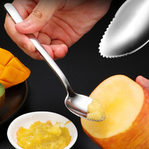 European cooking 304 stainless steel scraping apple puree spoon Children Baby scraping puree artifact baby food spoon scrape puree baby food spoon scrape puree