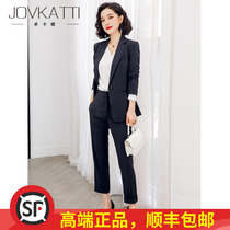 High-end gray suit suit womens new Korean fashion white-collar professional attire tooling sales department work clothes dress