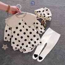 100-day baby clothes womens baby spring autumn clothes 100 days bag farting newborn son full moon princess khaclothes foreign air