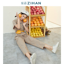 Fun summer purple Han summer dress Lady overalls