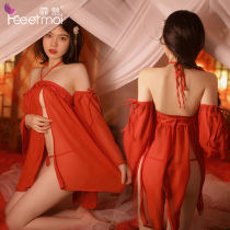 Emotional underwear coquettish pajamas antique belly uniform temptation perspective sexy flirting tease bedding sex supplies