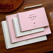 Double-sided thickened hand account release paper A5A4 cute girl dispensing tape Hand account sticker collection book storage book