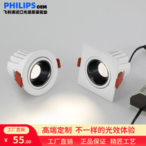 Philips Light Source High-rendering Color Lights Cellular Network Anti-glare Lamps for Household Embedded Background Walls Walls Ceiling Lights