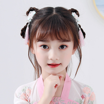 Childrens hair accessories Chinese style Hanfu headdress girl tassel fairy air hairclip little girl baby clip cute super cute