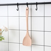 Healthy Beech shovel spatula non-stick pot special spatula 30cm long handle stir shovel without lacquer and tasteless health shovel