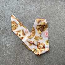 Value silk scarf vintage long strip multi-purpose silk towel bag with tie belt