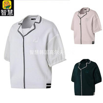 Korea FOOT* JOY golf golf dress blouse 22 spring flap collar loose knit 50% sleeves