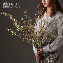 Gypsophila simulation flower long branches living room vase flower arrangement TV cabinet large landing fake bouquet decorations decoration