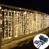 Solar garden light Atmosphere light Solar light Outdoor color light Warm light Terrace Balcony light Star light string Shopping mall