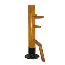 Jingwu will be free to install spring-type wooden pile suction cup vertical Ip Wing Chun wooden pile factory direct sales