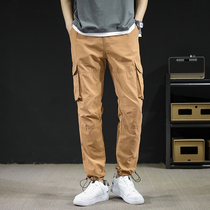 Summer slim fit All cotton Multi-pocket casual pants Mens pants Mens pants Pants Straight Drum Outdoor Mens Pants Camouflak Pants