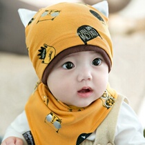 One year old baby hat autumn Yangqi Han version of autumn and winter autumn style cute super cute boy Three months Spring and autumn protection