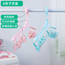 Meiman clothespin Plastic drying clip windproof clip Large clip clothes clip Stainless steel sheet clip clothes rack