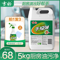 Snow leopard strong heavy oil pollution net hand potting egg cleaner kitchen no disassembly and washing range hood oil hoist 5KG