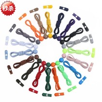 Single-hand buckle without tying shoelaces Sports elastic elastic shoelaces for men and women lazy elastic shoelaces buckle decoration