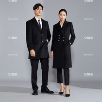 High-end professional fur what about the winter wool for women in the winter and the male mid-length bank homeowner consultant work clothes