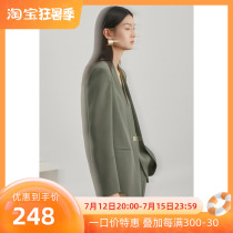 LEISURE LiSnow 2022 new autumn loaded with three acetate fake two suits design Boyfriend Wind Suit Jacket