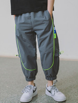 Summer boys casual pants quick-drying pants light and handsome 6 middle and large children 8 childrens anti-mosquito pants 10 summer pants 12 years old