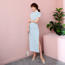 Improved version of cheongsam 2020 Spring New Dress elegant temperament Chinese style Daily young girl slim