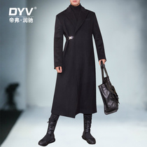 2021 new long fur coat mens Korean version of the mens Korean version the mens autumn coat over the knee wool big clothes man