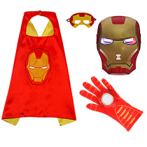 Beijing high-end Iron Man cloak glowing mask weapon wearing cos dress up gloves launch suit Halloween