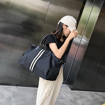 Short-distance travel bag female business trip two or three days small short-term family tour bag large capacity bag canvas portable
